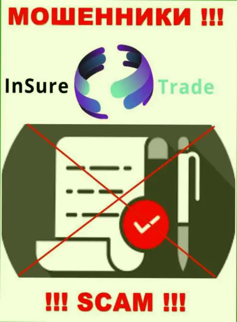 Верить Insure Trade слишком рискованно ! На своем веб-портале не представили лицензионные документы
