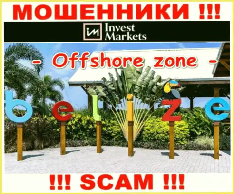 Инвест Маркетс имеют оффшорную регистрацию: Belize - будьте бдительны, обманщики