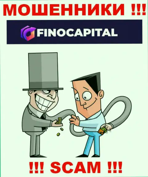 Финансовые средства с дилером FinoCapital Io Вы приумножить не сможете - это ловушка, куда Вас затягивают эти интернет-мошенники