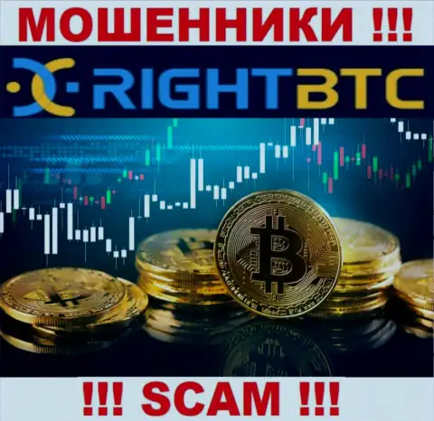 Слишком опасно доверять RightBTC Com, предоставляющим услугу в сфере Crypto trading