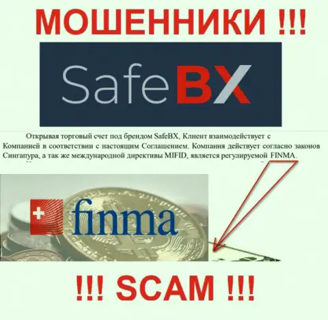 SafeBX и их регулятор: FINMA - это ЖУЛИКИ !