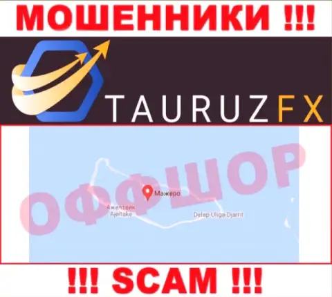 С internet мошенником ТаурузФИкс не спешите работать, ведь они расположены в оффшорной зоне: Marshall Island