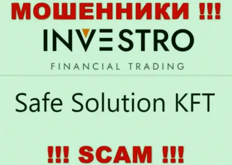Компания Инвестро находится под руководством конторы Safe Solution KFT