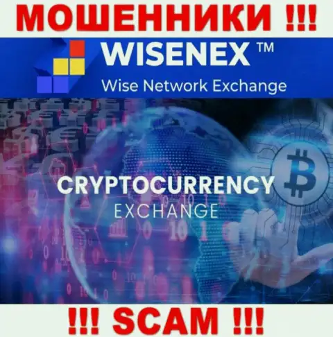 WisenEx промышляют обманом наивных клиентов, а Крипто обменник всего лишь ширма