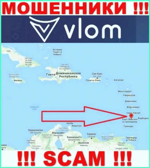 Контора Vlom - это internet-мошенники, находятся на территории Saint Vincent and the Grenadines, а это оффшор