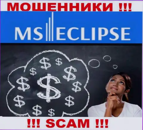 Совместное взаимодействие с брокерской компанией MS Eclipse принесет одни растраты, дополнительных процентов не платите