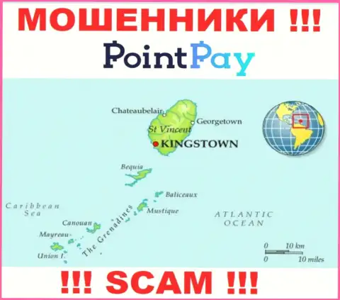 Point Pay - это мошенники, их адрес регистрации на территории Сент-Винсент и Гренадины