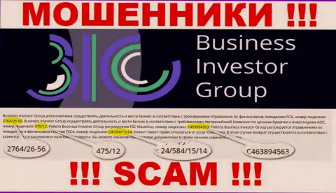 Хоть BusinessInvestorGroup и предоставили лицензию на сервисе, они в любом случае ЛОХОТРОНЩИКИ !!!