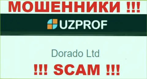 Организацией Uz Prof владеет Dorado Ltd - данные с официального web-ресурса мошенников