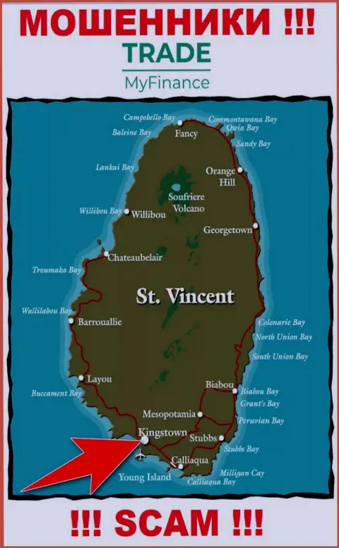 Официальное место регистрации internet мошенников Трейд Май Финанс - Kingstown, St. Vincent and the Grenadines