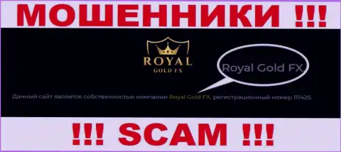 Юридическое лицо RoyalGoldFX - это Роял Голд Фх, именно такую информацию разместили мошенники у себя на сайте