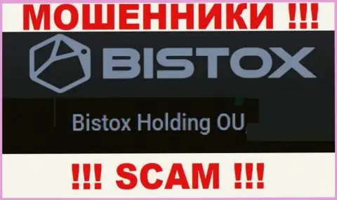Юридическое лицо, владеющее мошенниками Bistox - это Бистокс Холдинг ОЮ