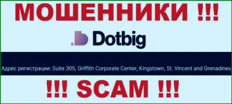 Все клиенты DotBig LTD однозначно будут слиты - указанные обманщики скрылись в оффшорной зоне: Suite 305, Griffith Corporate Centre Kingstown, St. Vincent and the Grenadines