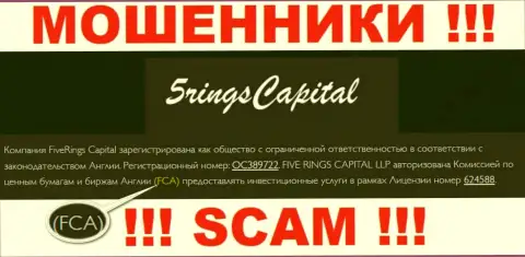 Не имейте дело с компанией FiveRings Capital - работают под прикрытием офшорного регулятора - Financial Conduct Authority