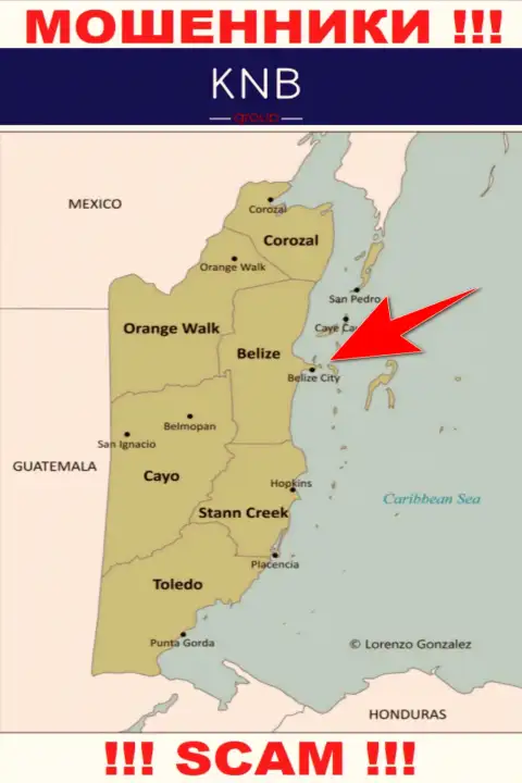 С жуликом KNB Group крайне опасно взаимодействовать, они расположены в офшорной зоне: Belize
