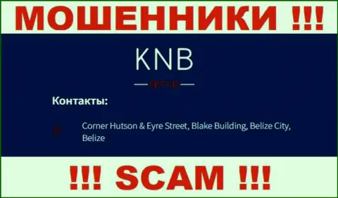 ОСТОРОЖНО, KNB Group сидят в офшоре по адресу Corner Hutson & Eyre Street, Blake Building, Belize City, Belize и уже оттуда отжимают финансовые вложения