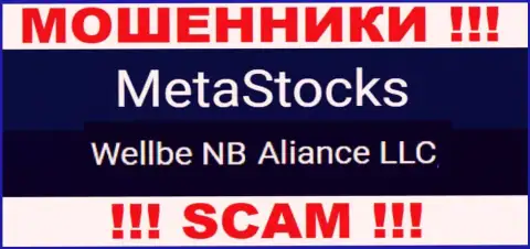 Юридическое лицо мошенников Meta Stocks - это Wellbe NB Aliance LLC