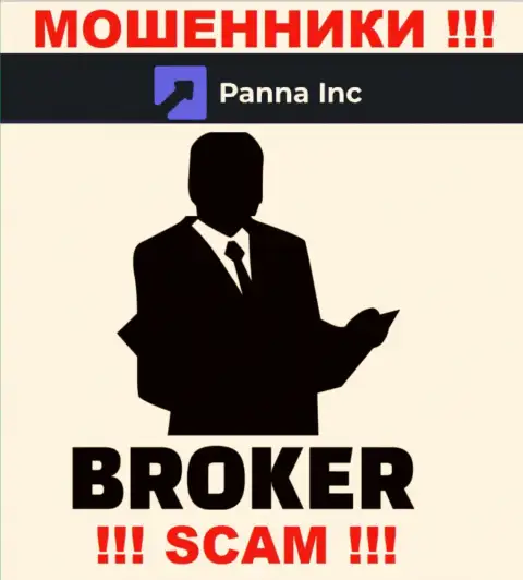 Broker - в таком направлении оказывают свои услуги мошенники Panna Inc
