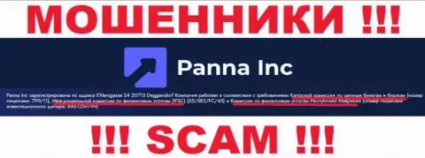 Будьте крайне бдительны, Cyprus Securities and Exchange Commission - это мошеннический регулятор интернет-аферистов Панна Инк