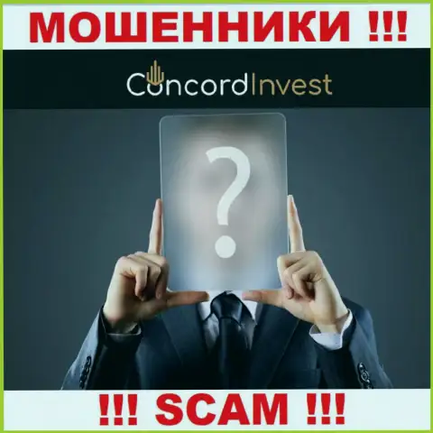 На официальном сайте ConcordInvest Ltd нет абсолютно никакой инфы о прямом руководстве компании