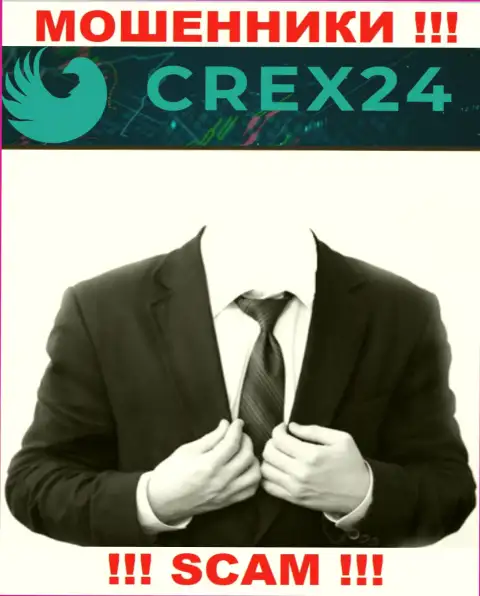 Информации о прямом руководстве обманщиков Crex24 в интернете не удалось найти