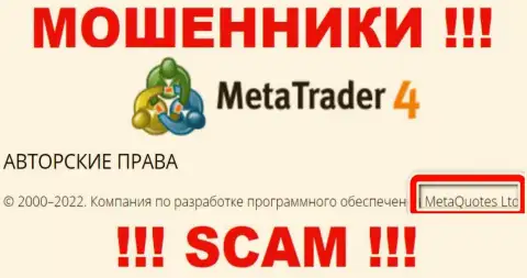MetaQuotes Ltd - это руководство преступно действующей организации MetaTrader4