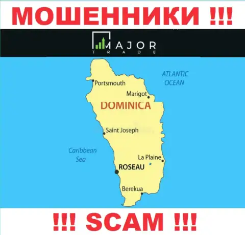 Мошенники MajorTrade засели на территории - Dominica, чтоб скрыться от наказания - КИДАЛЫ