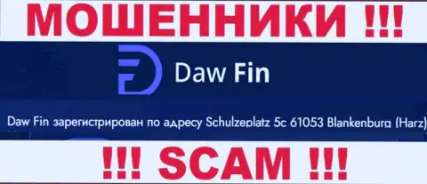 DawFin Com предоставляет клиентам фейковую информацию об оффшорной юрисдикции