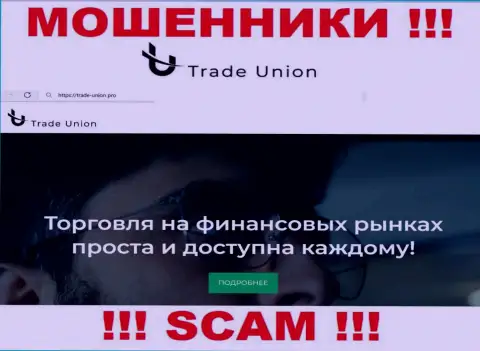 Основная деятельность Trade Union - это Broker, будьте осторожны, промышляют противозаконно