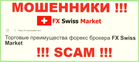 Направление деятельности FX-SwissMarket Com: Форекс - отличный доход для интернет мошенников