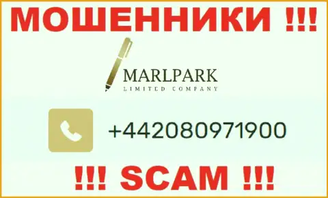 Вам начали звонить internet мошенники Marlpark Ltd с различных номеров ? Посылайте их как можно дальше