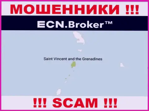 Базируясь в офшорной зоне, на территории St. Vincent and the Grenadines, ЕСН Брокер свободно грабят клиентов