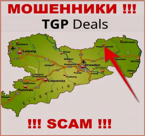 Офшорный адрес конторы TGPDeals неправдив - мошенники !!!
