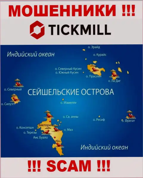 С Tickmill не спешите совместно работать, адрес регистрации на территории Сейшельские острова