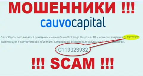 Махинаторы CauvoCapital активно дурят своих клиентов, хоть и разместили свою лицензию на сайте