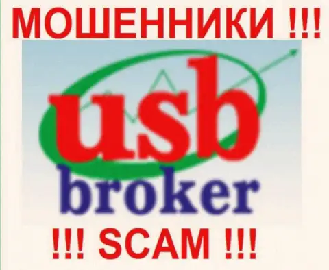 Лого жульнической форекс брокерской организации ЮСБ Брокер