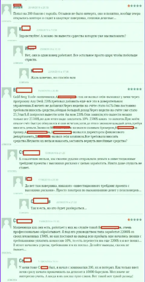 Отзывы биржевых трейдеров ФОРЕКС брокерской компании Супра ФН, оставленные ими на интернет-портале boexpert ru