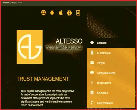 Официальный сайт дилингового центра АлТессо